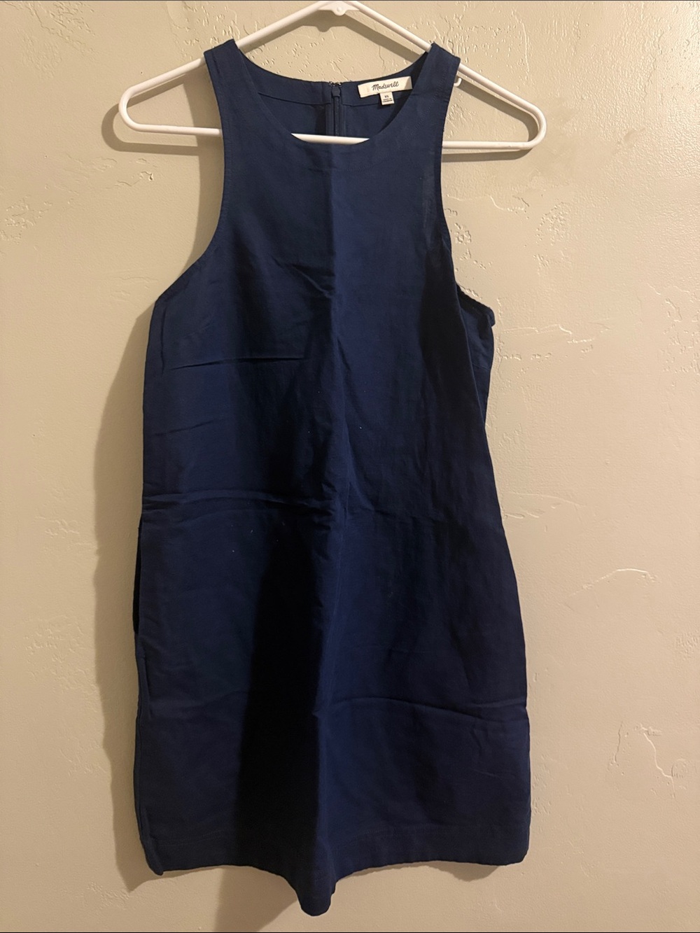 Madewell Deep Navy Sleeveless Shift Dress